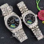 Swiss Quality Rolex Datejust Lovers watches Stainless steel set with Diamonds_th.jpg